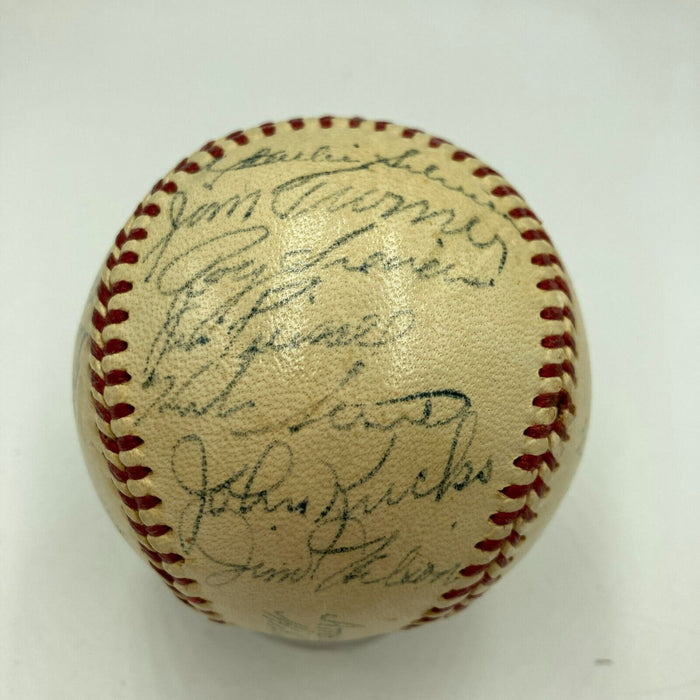 Mickey Mantle Ted Williams 1956 All Star Game Team Signed Baseball JSA COA