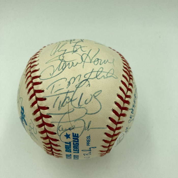 1996 New York Yankees World Series Champs Team Signed Baseball Derek Jeter JSA