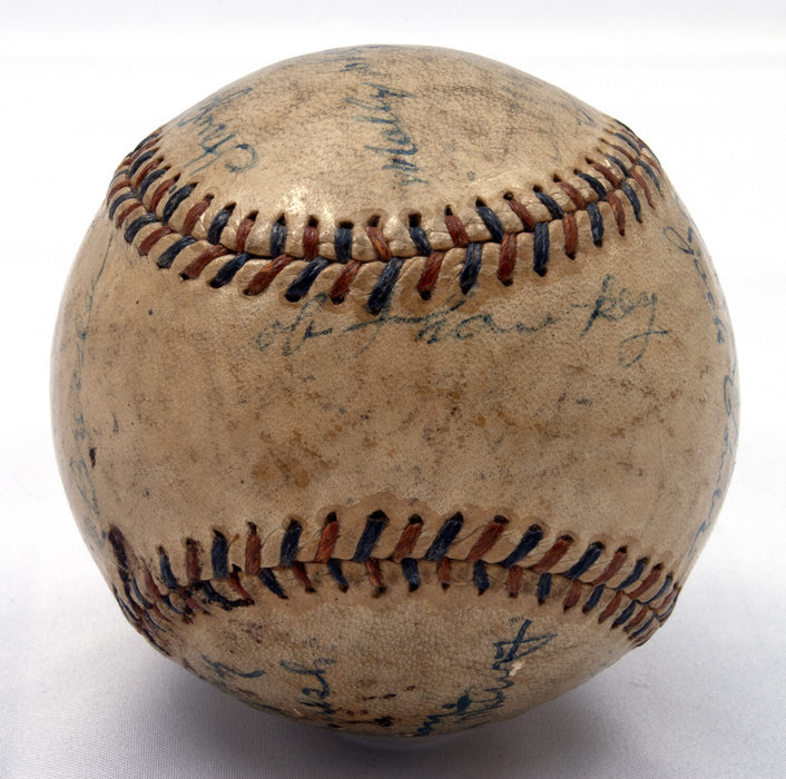 Extraordinary 1914 Philadelphia Athletics A's Team Signed Baseball Beckett COA