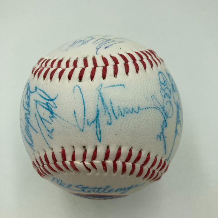 Vintage 1986 New York Mets World Series Champs Team Signed Baseball JSA COA