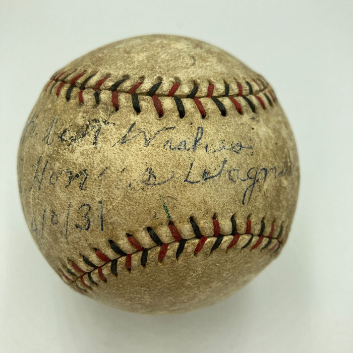 Honus Wagner Single Signed 1931 Official National League Baseball JSA COA