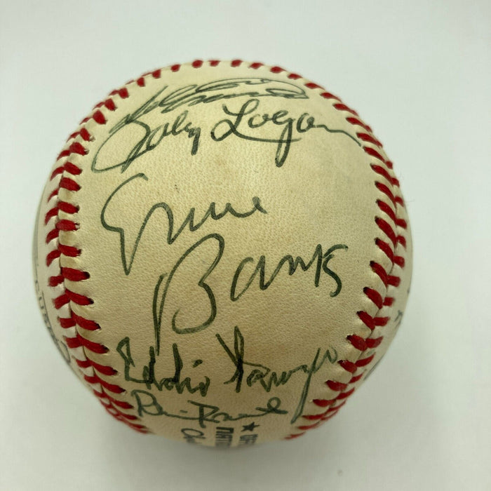 Beautiful Hank Aaron Ernie Banks Hall Of Fame Multi Signed Baseball