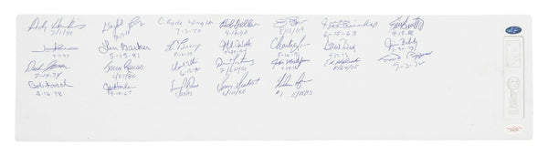 No Hitter Pitchers Multi Signed Rubber With Inscriptions 25 Sigs Nolan Ryan JSA