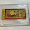 Alex Delvecchio Signed 1968 NHL Stanley Cup Ticket PSA DNA New York Rangers HOF