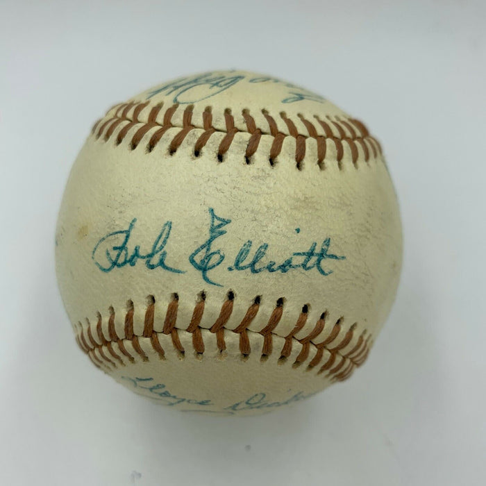 Beautiful 1955 San Diego Padres Team Signed Baseball With Ralph Kiner