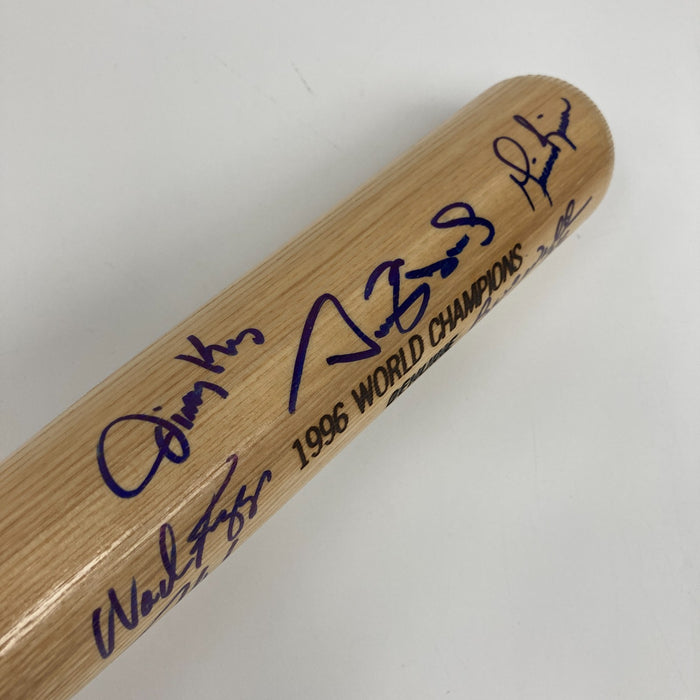 1996 New York Yankees World Series Champs Team Signed Bat Derek Jeter JSA COA