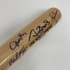 1996 New York Yankees World Series Champs Team Signed Bat Derek Jeter JSA COA