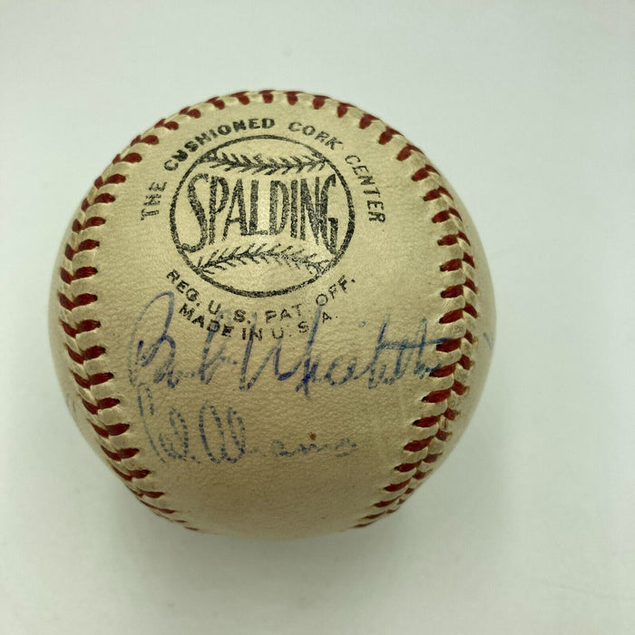Satchel Paige Rocky Marciano Red Grange Sports Legends Signed Baseball Beckett