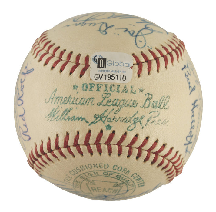 1920's-50's Yankees Legends HOF Signed Baseball Joe Dimaggio JSA COA