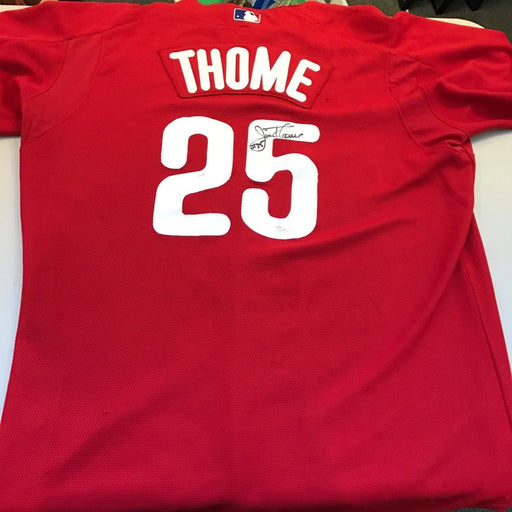 2012 Jim Thome Game Used Signed Philadelphia Phillies Jersey With JSA COA