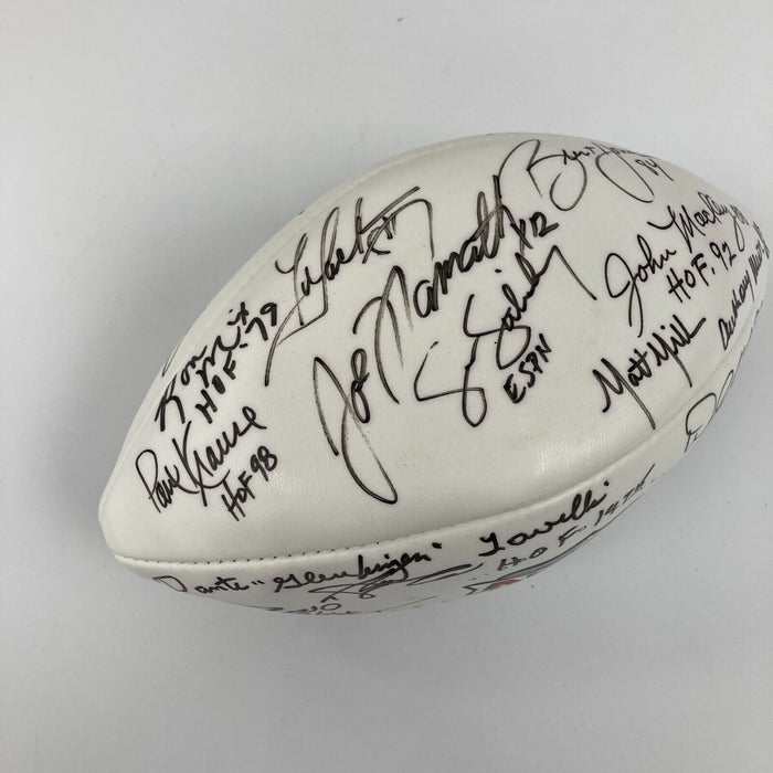 Joe Namath & Wayne Gretzky Super Bowl XXXIV Multi Signed Football JSA COA