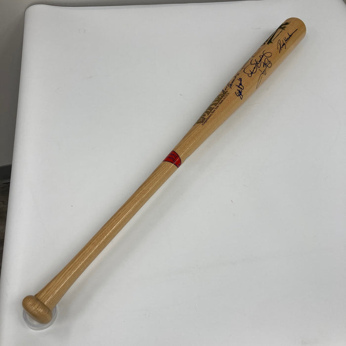 Oakland A's Legends Signed Bat 10 Sigs Rickey Henderson Reggie Jackson BAS