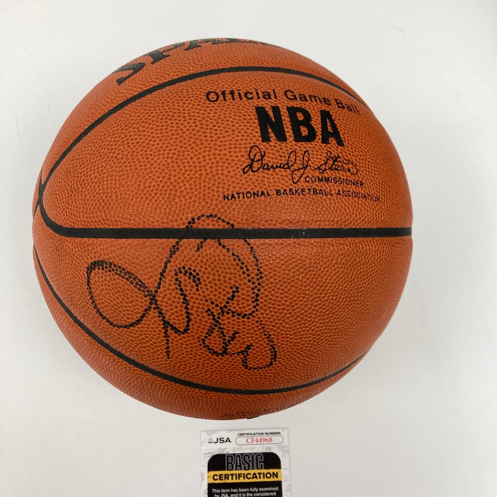 Larry Bird Signed Spalding Official NBA Game Basketball JSA COA