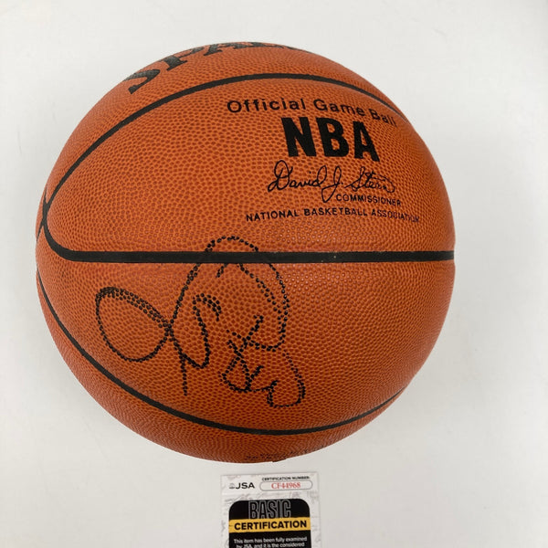Larry Bird Signed Spalding Official NBA Game Basketball JSA COA