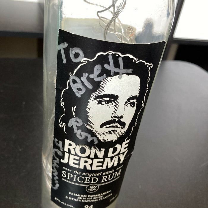 Rare Ron Jeremy Signed Autographed Ron De Jeremy Rum Bottle With JSA COA