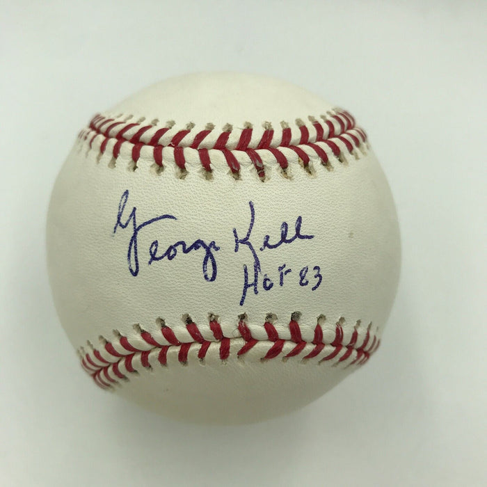 George Kell HOF 83 Signed Autographed MLB Baseball PSA DNA GRADED MINT 9.5