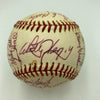 1976 Kansas City Royals Team Signed American League Baseball George Brett PSA