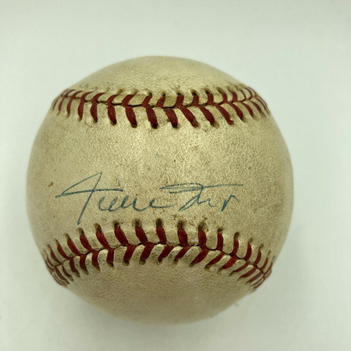 Willie Mays Signed Vintage 1950's National League Giles Baseball With JSA COA