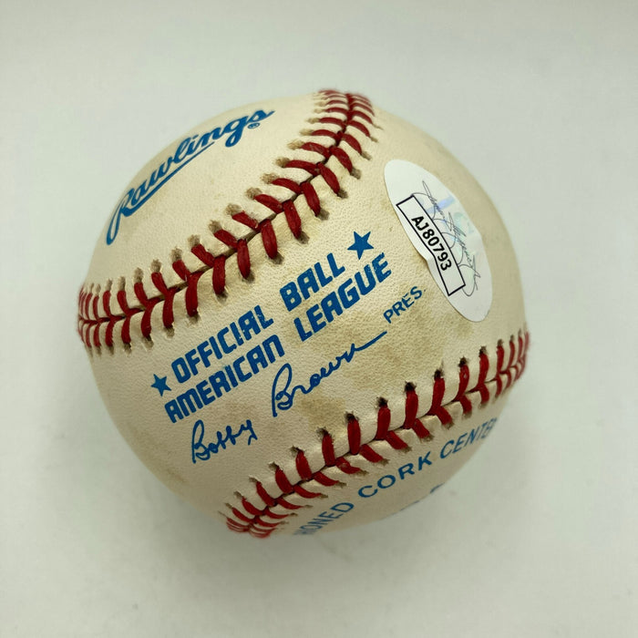 Rick Ferrell Signed Heavily Inscribed American League Baseball JSA COA
