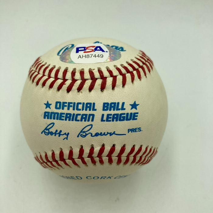 Mickey Mantle Signed American League Baseball PSA DNA Graded MINT 9