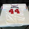 Hank Aaron Signed 1980's Rawlings Atlanta Braves Game Model Jersey JSA COA