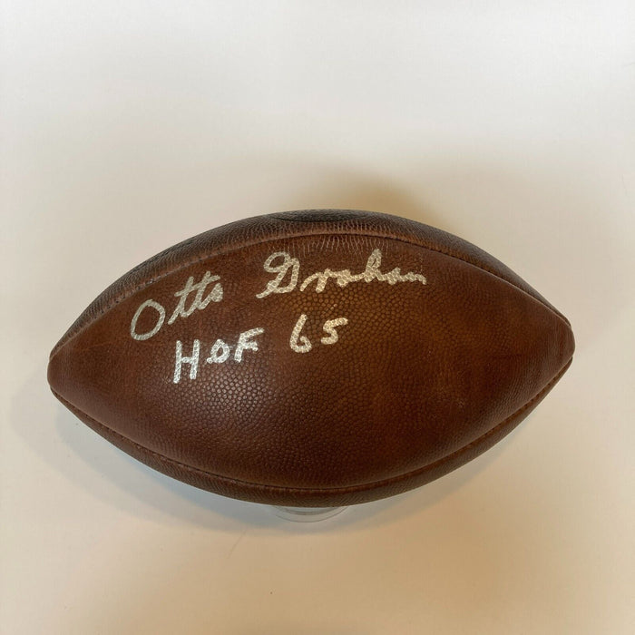 Otto Graham Hall Of Fame 1965 Signed Vintage Wilson NFL Game Football JSA