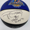 Tim Duncan "#21 Wake Forest" Rookie Signed All Star Game Basketball Beckett COA