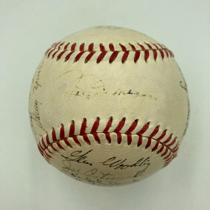 1951 Yankees World Series Champs Team Signed Baseball Mickey Mantle Rookie PSA