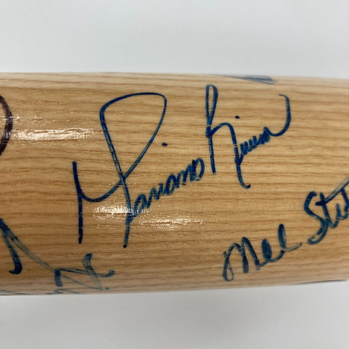 1996 New York Yankees World Series Champs Team Signed Bat Derek Jeter JSA COA