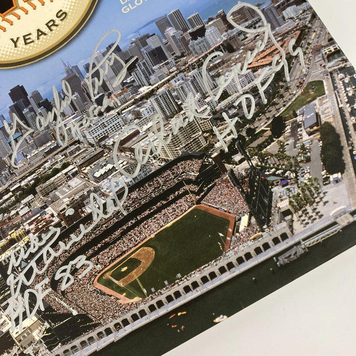 Willie Mays Willie McCovey Juan Marichal Orlando Cepeda Signed Giants Book JSA