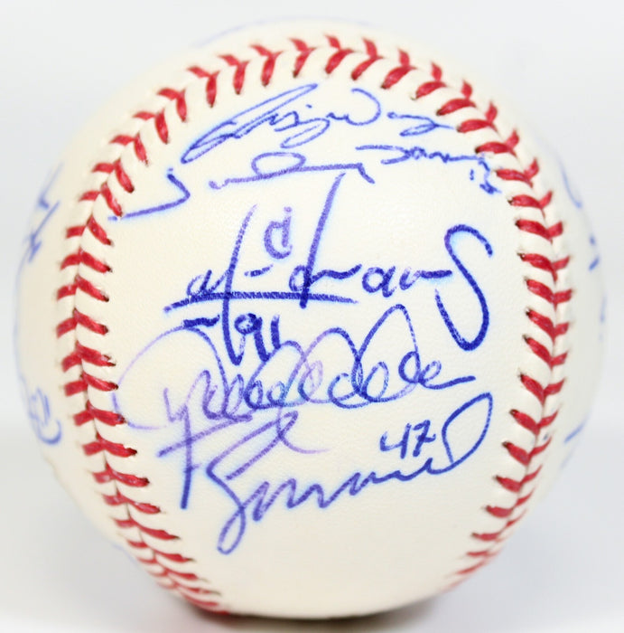 2009 New York Yankees Team Signed World Series Baseball Derek Jeter JSA COA