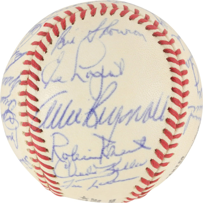 Mickey Mantle Joe Dimaggio Sweetspot Yankees Greats Signed Baseball JSA COA