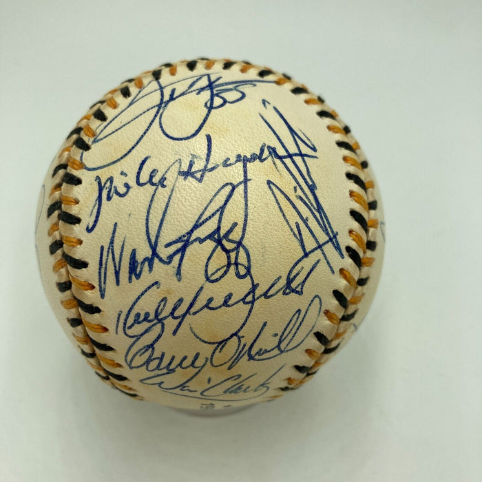 1994 All Star Game Team Signed Baseball With Kirby Puckett Cal Ripken Jr.