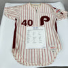 Steve Bedrosian 1986 Game Used Philadelphia Phillies Jersey MEARS A10 The Finest
