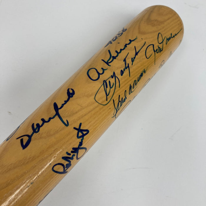 3,000 Hit Club Multi Signed Baseball Bat Willie Mays Hank Aaron 16 Sigs PSA DNA