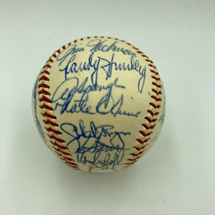 1969 Chicago Cubs Team Signed Vintage National League Baseball Ernie Banks JSA