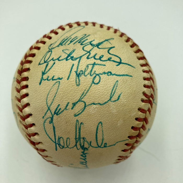 1972 Oakland A's Athletics World Series Champs Team Signed Baseball JSA COA