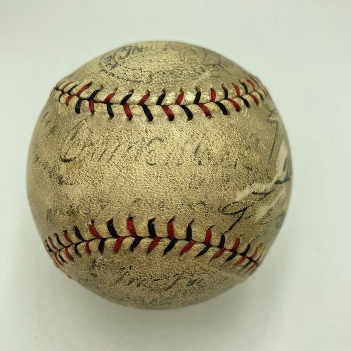 Babe Ruth Lou Gehrig Jimmie Foxx George Sisler Eddie Collins Signed Baseball PSA