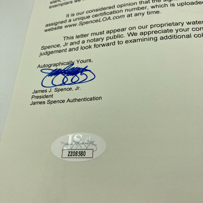 Nice Joe Dimaggio Signed Official American League Baseball JSA COA