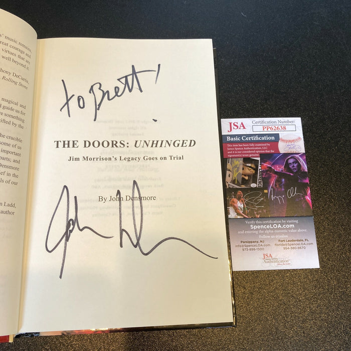 John Densmore Signed The Doors Jim Morrison Book With JSA COA