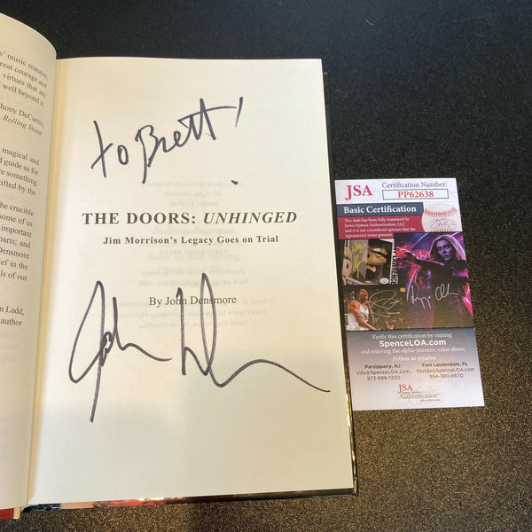 John Densmore Signed The Doors Jim Morrison Book With JSA COA