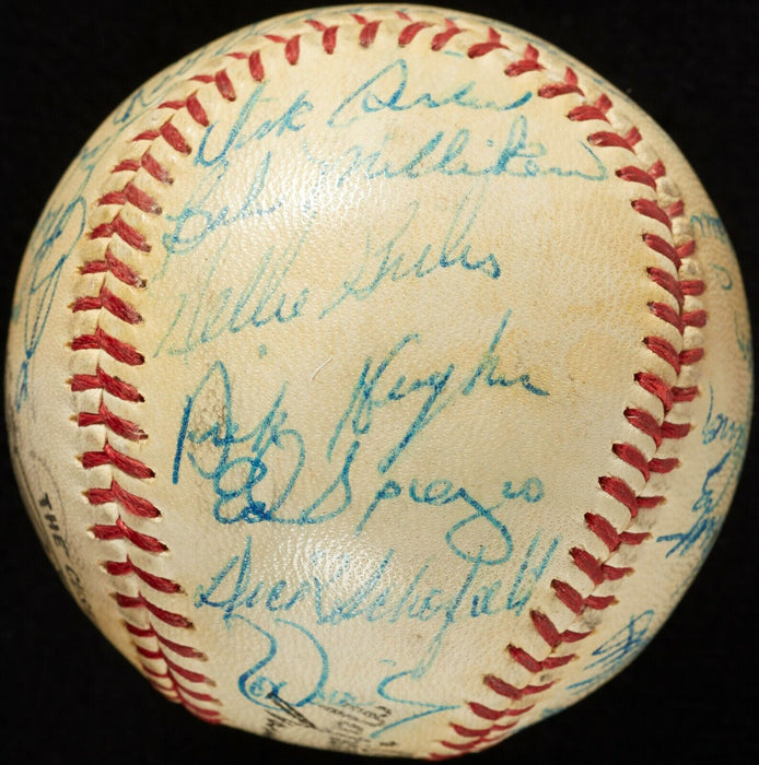 1968 St. Louis Cardinals NL Champs Team Signed Baseball Beckett COA Roger Maris