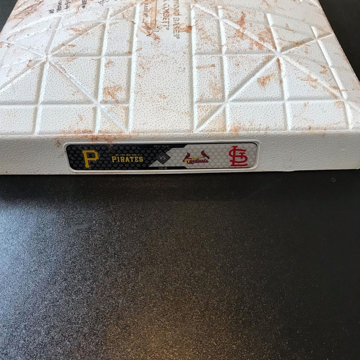 Aledmys Diaz Debut First Game Of Career Game Used Base Signed Inscribed JSA COA