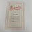 1939 Philadelphia Phillies Team Signed Official Scorecard w/22 Signatures JSA