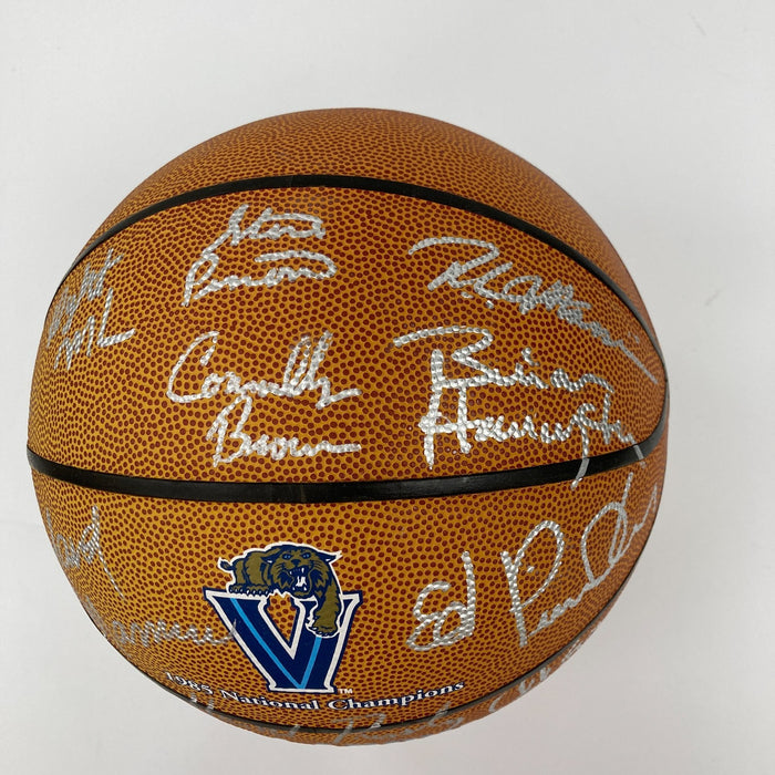 1984-1985 Villanova Wildcats NCAA National Champs Team Signed Basketball JSA COA