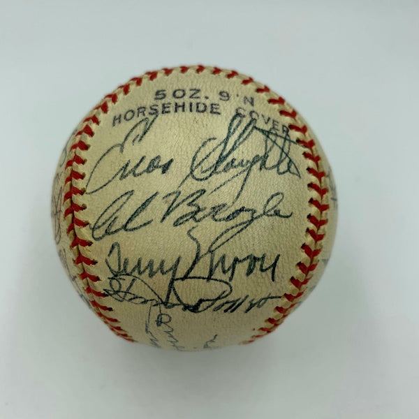 Nice 1948 St. Louis Cardinals VS. Brooklyn Dodgers Team Signed Baseball JSA COA