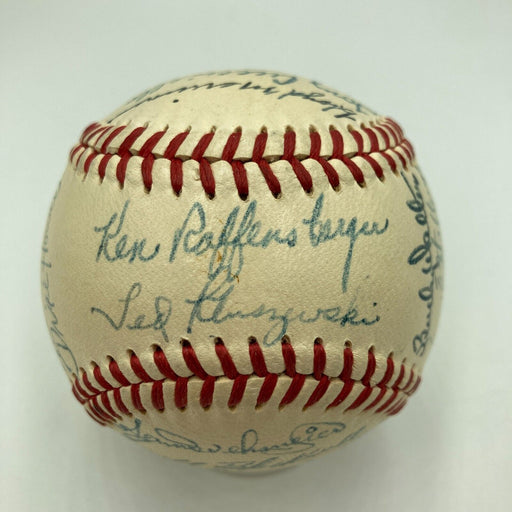 Beautiful 1949 Cincinnati Reds Team Signed Baseball Beckett COA