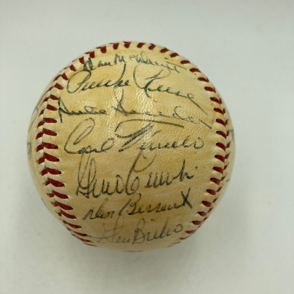 1957 Brooklyn Dodgers Clubhouse Signed National League Giles Baseball