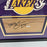 Kobe Bryant Signed Los Angeles Lakers Floor Piece Framed Panini COA