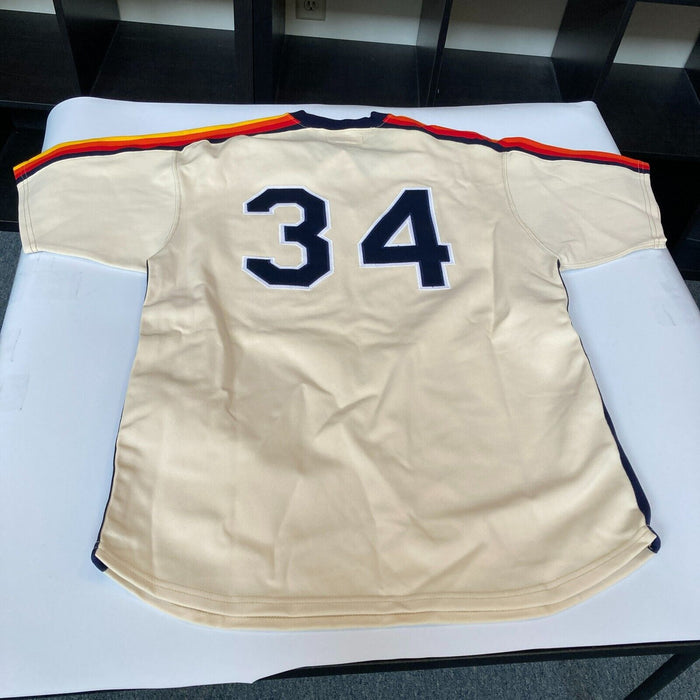 Nolan Ryan Signed Authentic Houston Astros Mitchell & Ness Jersey JSA COA